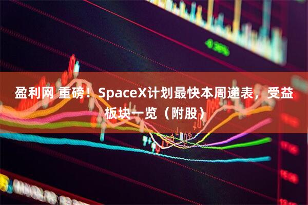 盈利网 重磅！SpaceX计划最快本周递表，受益板块一览（附股）